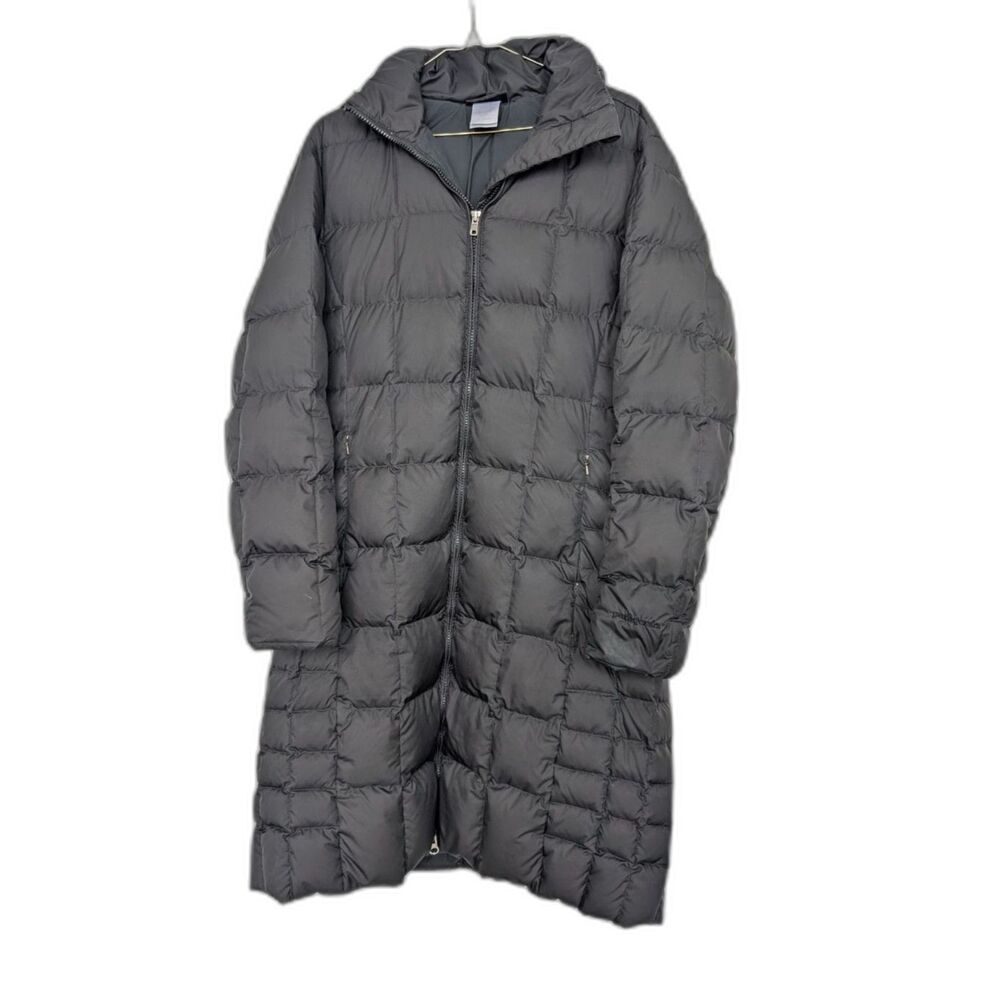 Patagonia Women's Hooded Duck Down Longline Puffer Coat Jacket Sz L Winter Ski